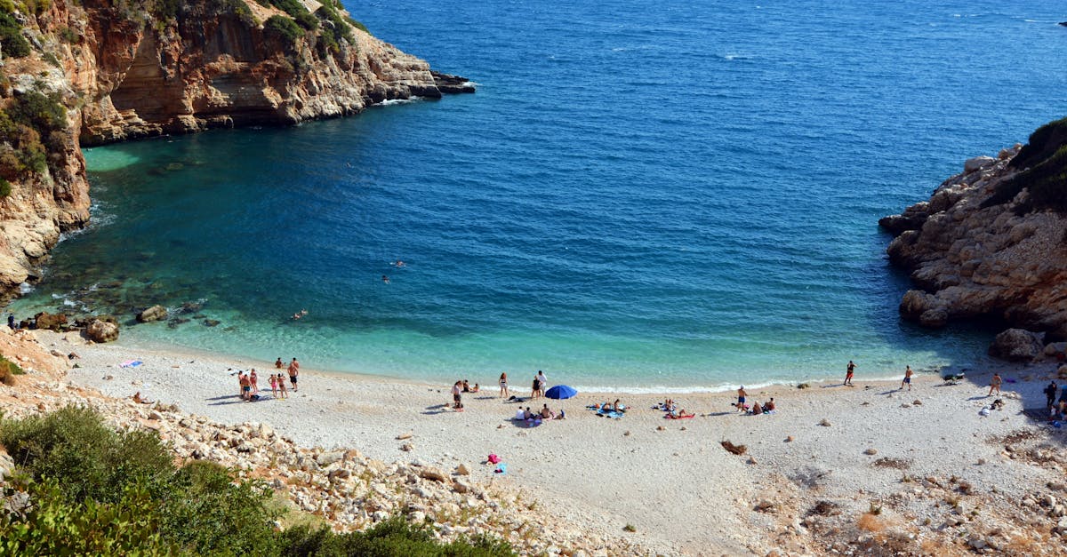 Explore the beautiful, secluded beach in Finike, Antalya, Türkiye. Perfect for summer fun.