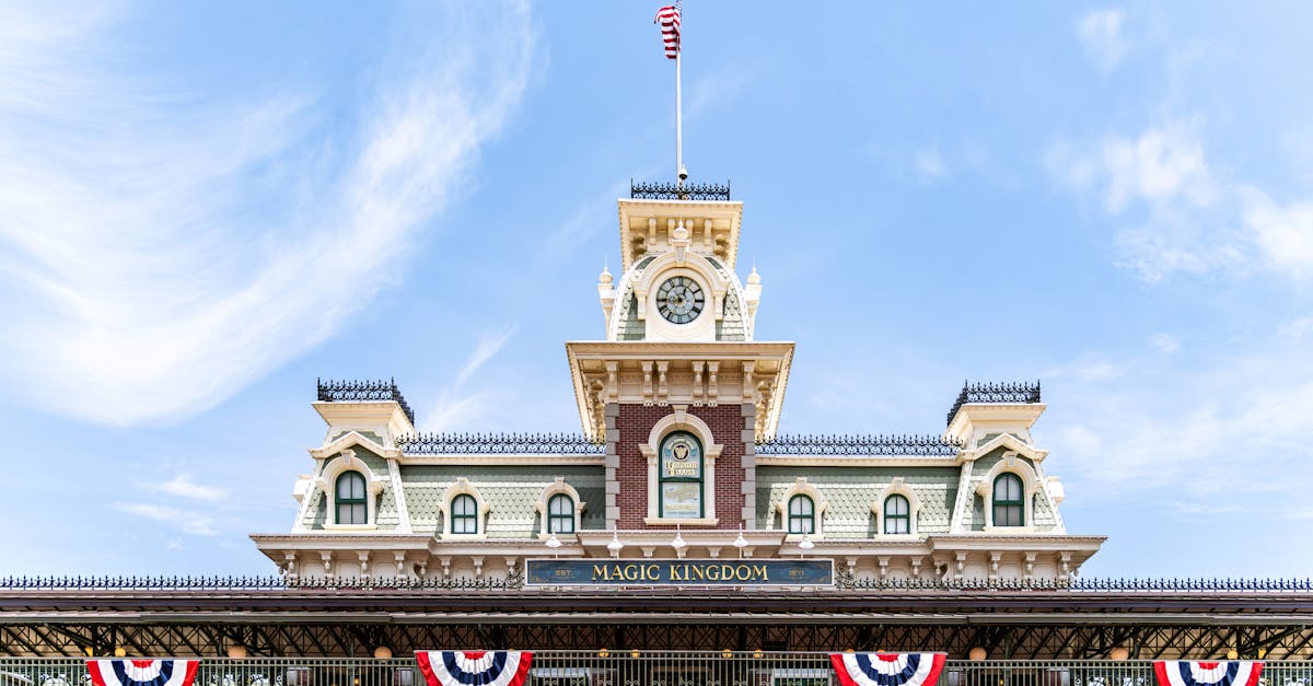 Capture of the iconic Magic Kingdom entrance at Disney World, Bay Lake, Florida.