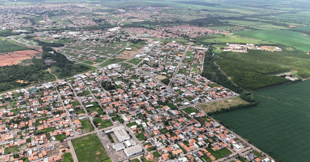 Stunning aerial view of Paragominas showcasing urban landscape and greenery.