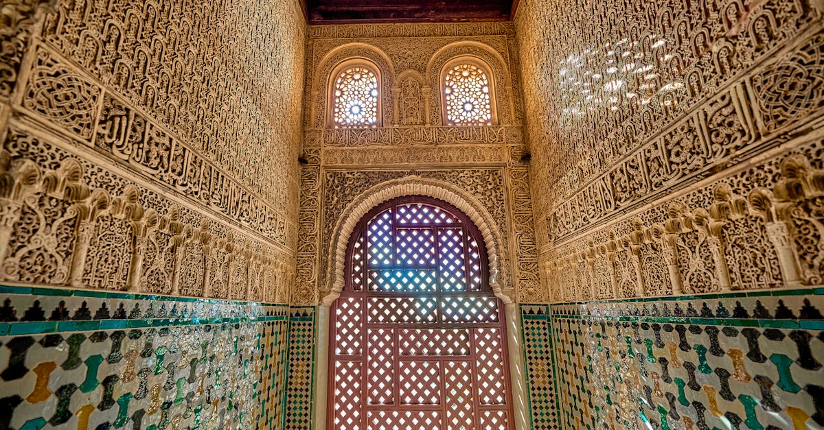 Stunning interior view of traditional Andalusian architecture in Andalusia, Spain.