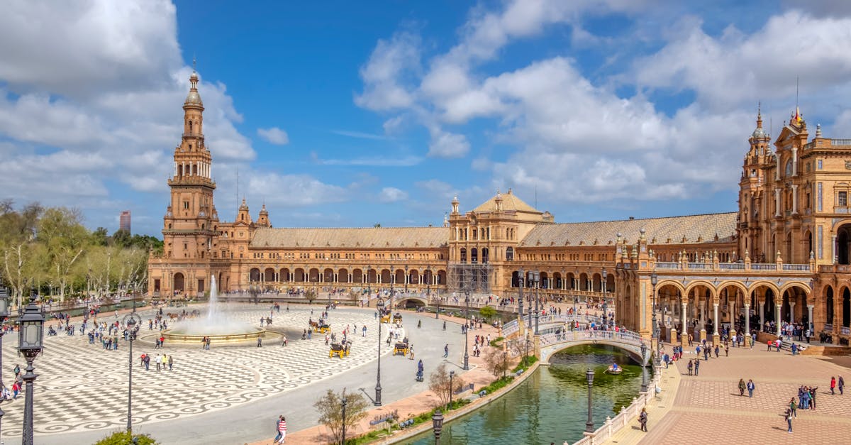 Captivating view of Plaza de España, a must-visit landmark in Seville, Spain.
